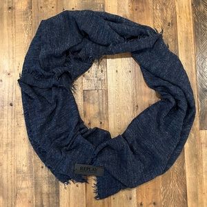 REPLAY Fringed Scarf Unisex